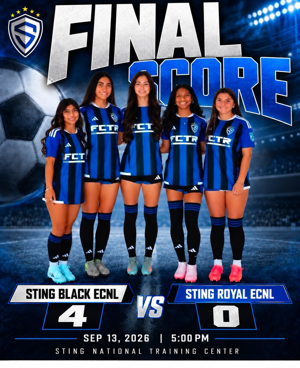 StingBlkECNL09's tweet photo. Sting Black WINS
⚽️⚽️ Kennedy
⚽️ Ronelyse
⚽️ Tati
🅰️🅰️Kalani
🅰️ Evelyn
🅰️ Audrey
👊🏽Defense with a shutout!!!! https://t.co/kHH60QAkaA