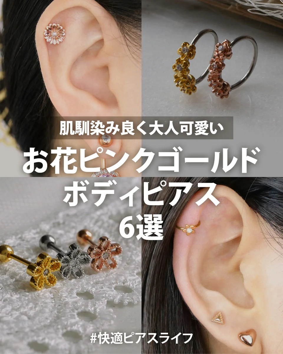 hana ピアス 6点 ピアッシングナナ【ボディピアス専門店】 on X: 