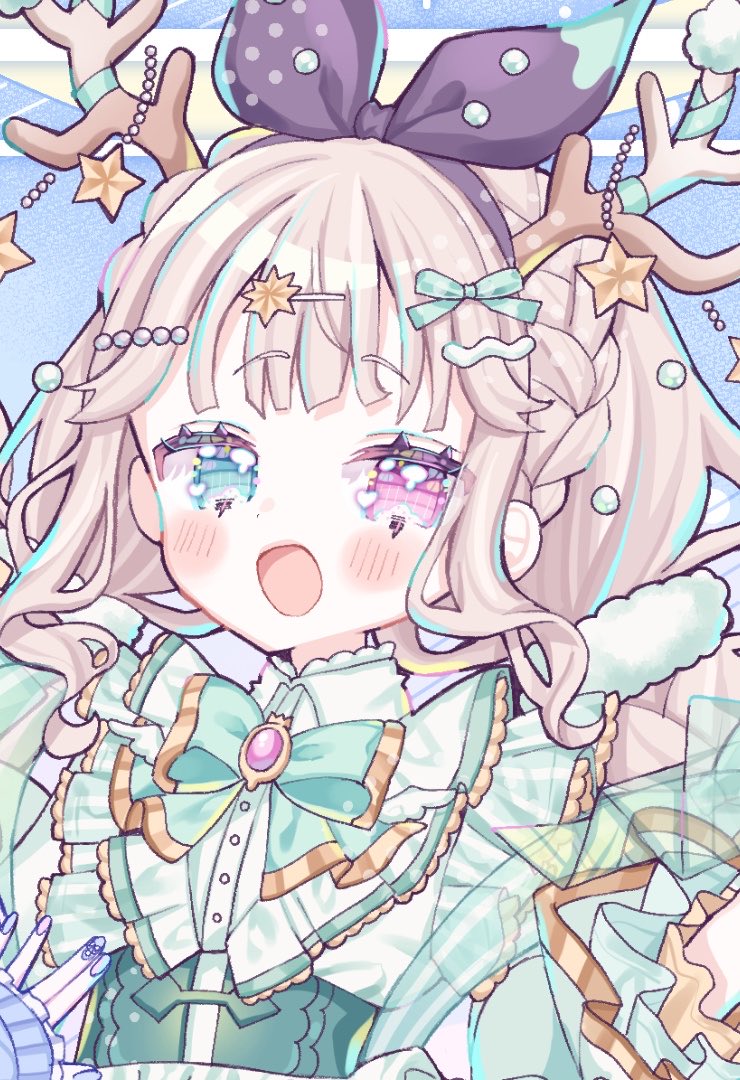 CharlotteLilyVT's tweet photo. おはおおおお☀️

さんごちゃんに起こされる朝、
とてもいい目覚めです😏🩵💚

#おはようVtuber https://t.co/gEr7Q8oqSV