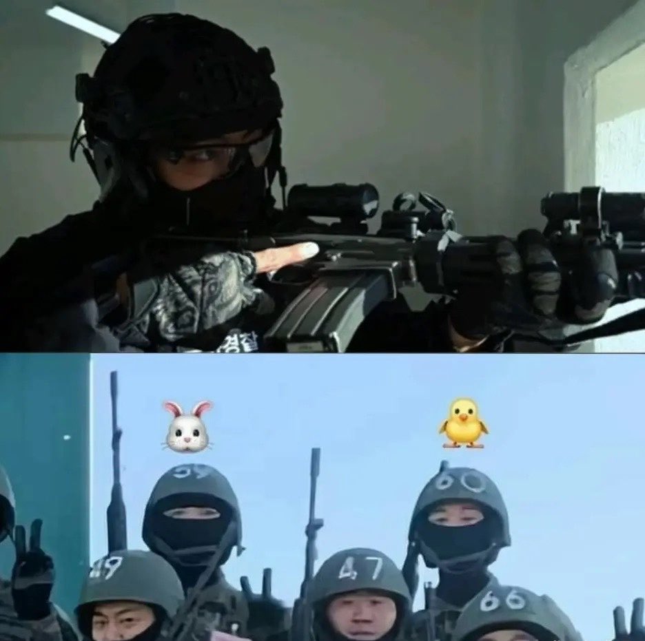 7comjully's tweet photo. Minha cabeça explode toda vez que lembro que eles sabem usar uma arma 🤯 https://t.co/SPLOyQmyGp