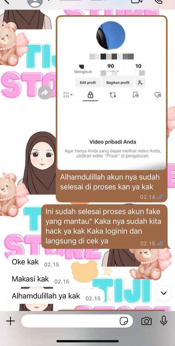 HendriBocor's tweet photo. JASA PEMULIHAN AKUN/DELETE AKUN, PROSES FAST &amp; BERGARANSI 

KENDALA : 
🌷PULIHKAN CHT WA LAMA
🌷JASA SADAP WA/IG
🌷LUPA PASWORD &amp; LUPA DATA2
🌷JASA HAPUS AKUN ALL SOSMED
🌷JASA PEMULIHAN AKUN
GOGGLE ,GMAIL,INSTAGRAM,TWITER, FB,TIKTOK #zonauang #zonajajan

Order whatsaap di bio☎️ https://t.co/3WQYzac67g