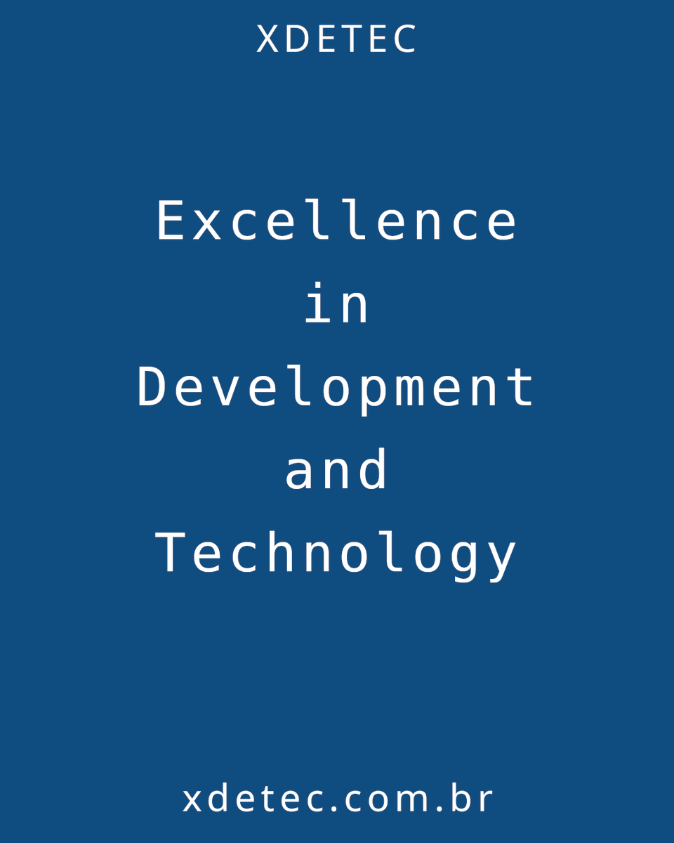 xdetec_com_br's tweet photo. We develop innovative solutions and technologies that generate extraordinary results for our clients.

Comment on your interests and needs, send us a message, or contact us.

https://t.co/kY7qW9VwTr

#AI #WebSystems #SaaS #LMS #CRM #MobileApp #WordPress #Woocommerce https://t.co/WLe0DK4lAT