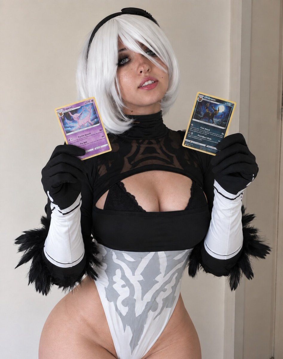 jendaxp's tweet photo. since you guys liked my 2b cosplay... rate my pulls :3 https://t.co/0vaahDSbVM