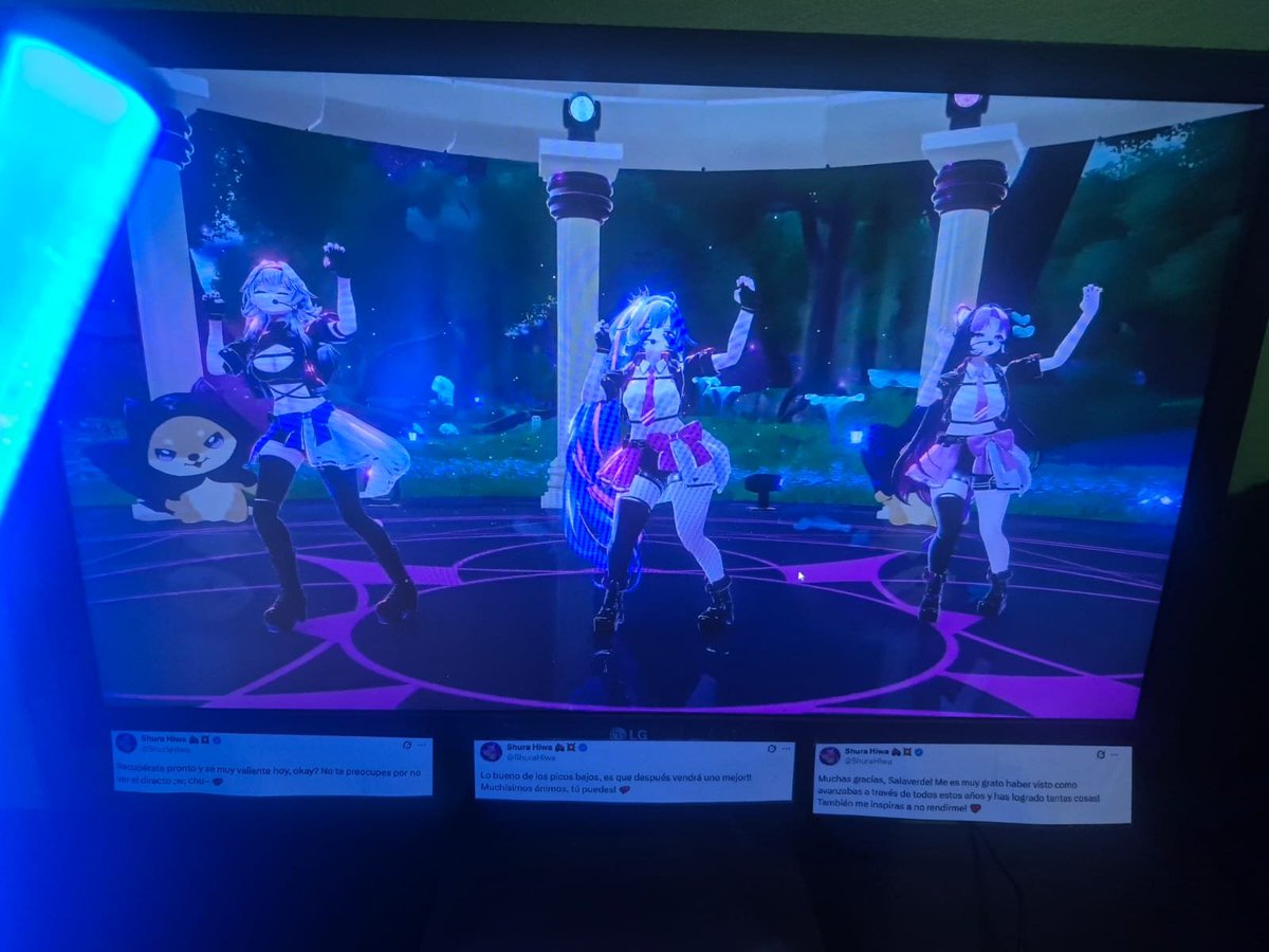 Salaverde3's tweet photo. Que buena ultima canción de shura, riri y melty god

@ShuraHiwa @MeltyHitoru @RIHSURI
#OnceUponaWitch #MeltyLIVE #Shurahiwa #R1R1LIVE https://t.co/0dawOr1BfW