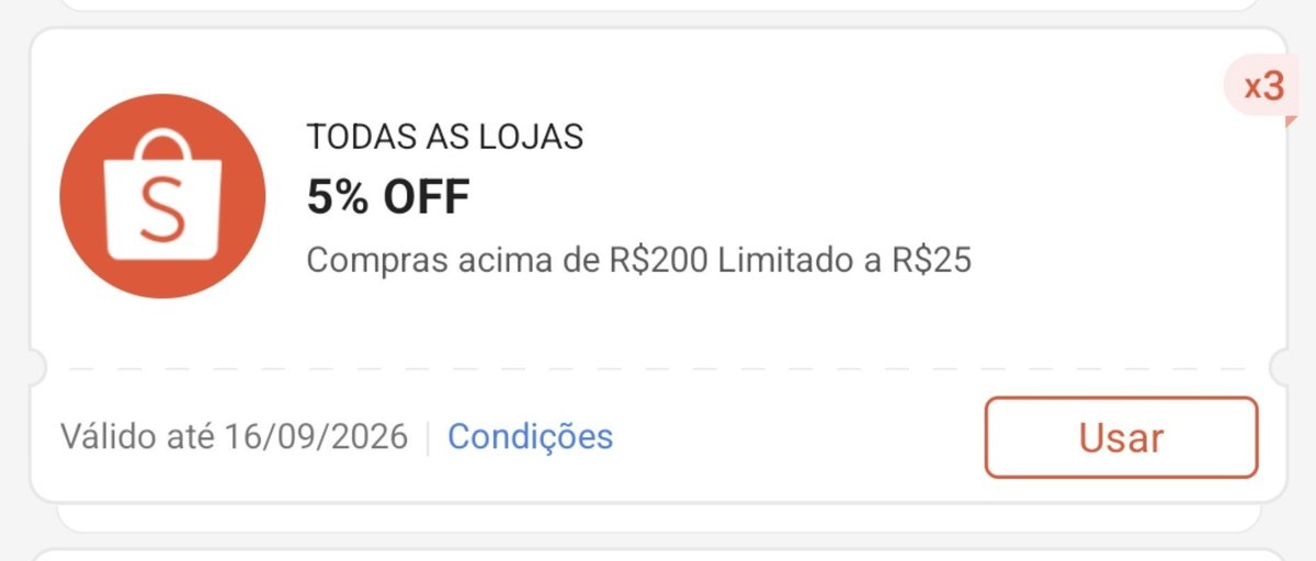 usemeuscupons05's tweet photo. Corre e pegue o meu cupom antes que esgote! 📢 - shopee

🎟 Todas as Lojas 
👉🏻05% OFF em compras acima de R$200 limitado a R$25
-
😉 pegue o seu aqui! 👇🏻
https://t.co/nZGH9WjbjU
-
#shopee #shopeebr #cupomdedesconto #cupomdedesconto #cupomoff https://t.co/I2z4l37ipF