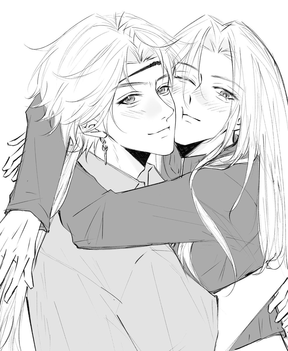 malore27507395's tweet photo. I’ve drawn some illustrations of me and my favorite character. https://t.co/f9M1yNwluq