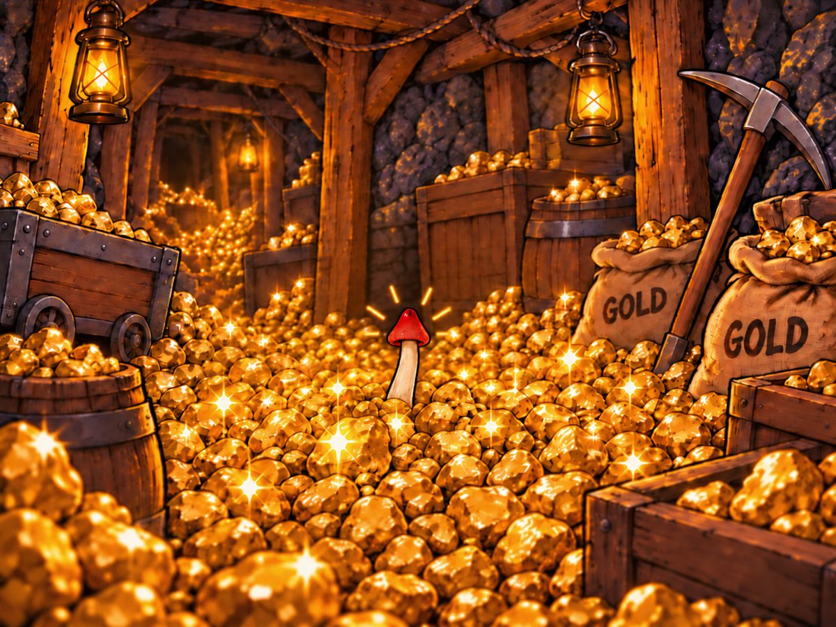 OldJimCoin's tweet photo. Nobody wants to know if that’s really a mushroom…
 and absolutely nobody wants to know what’s underneath it. 💀

Hold $OLDJIM → earn GLDx. https://t.co/T9jN0ZKjVu