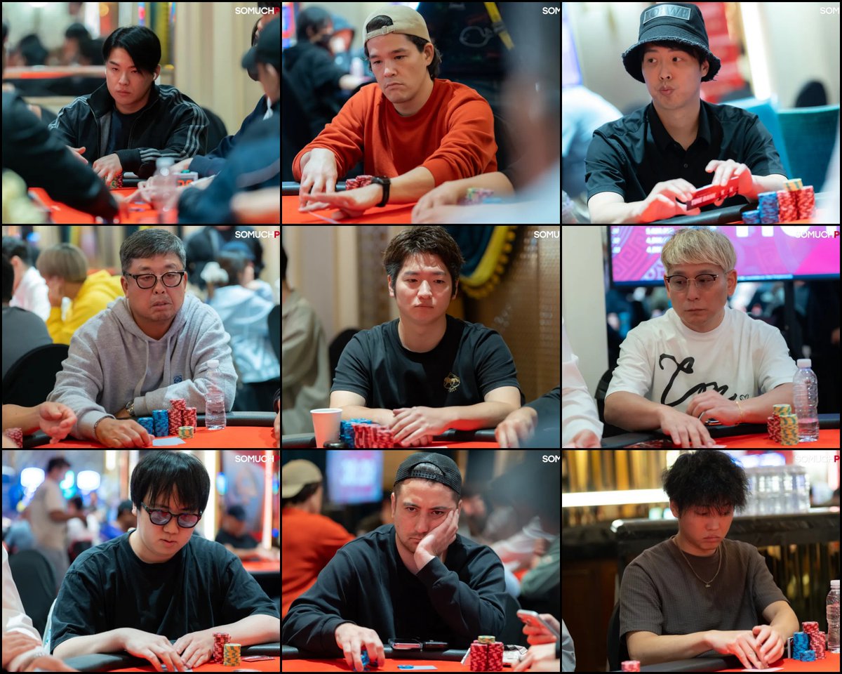 poker_ing's tweet photo. 【仁川】APPT Korea
#42　₩1,800,000　Main Event　₩1B保証
Day3進出
Yuma Tominagaさん
Soichiro Hayashiさん
Hiroki Taniguchiさん
Kohei Ikedaさん
Hirotaka Fukatsuさん
Daijiro Fukuokaさん
Yuki Kawamotoさん
Andrew Matahiraさん
Taisuke Niinaさん

Photo: SoMuchPoker https://t.co/8RYt015uAU