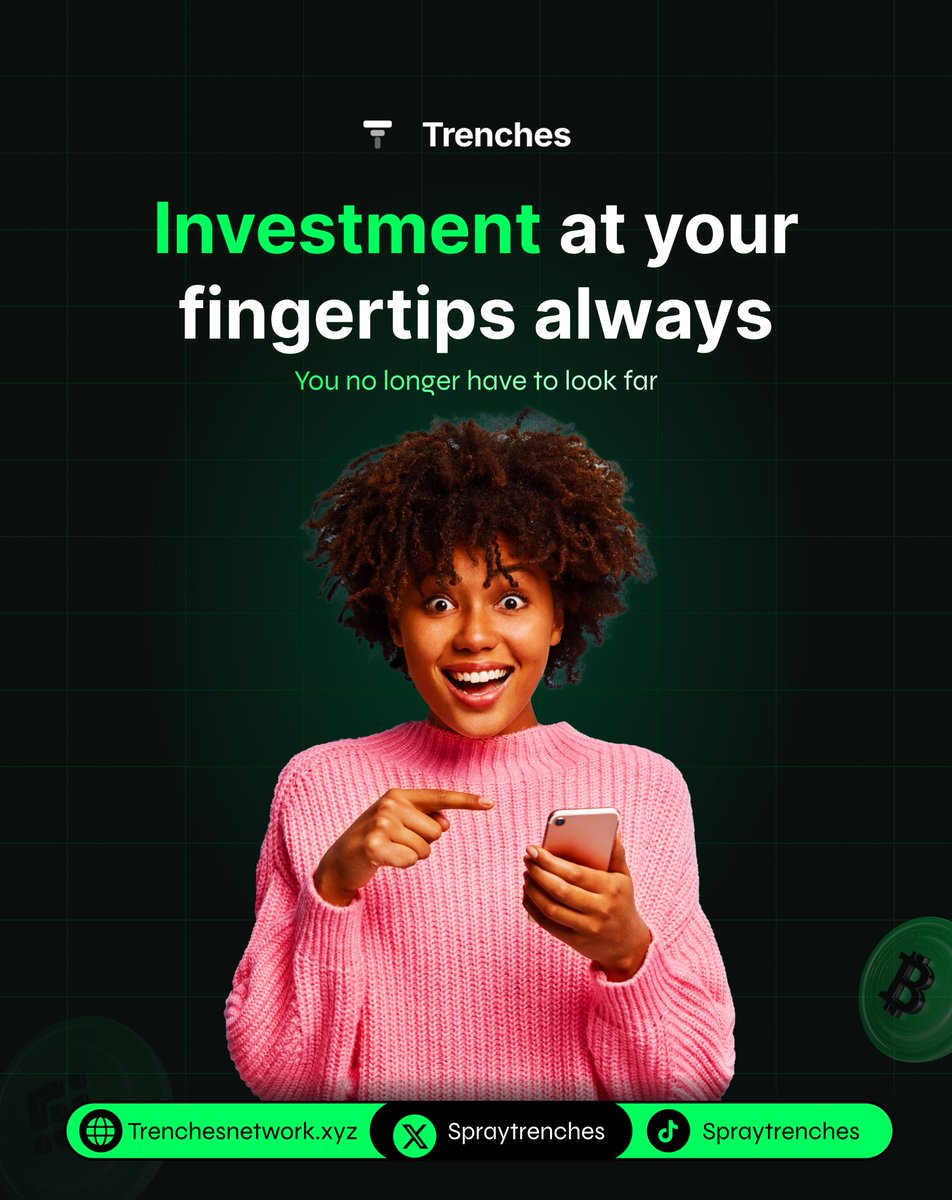 Spraytrenches's tweet photo. Trenches is designed specially for you
bringing investment to your fingertips daily

Earn with structure at: https://t.co/sOZzxyJfHc https://t.co/xXjuqDF7eN