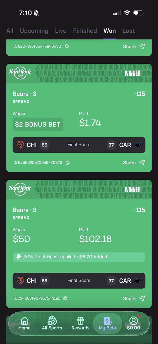 MarcoGlo_'s tweet photo. Bet them on DK when they were down with a Boost wish I put even more but great day in the office #DaBears #SportsBets #Winning #NFL #GameOpener https://t.co/tcfJjUGOUs