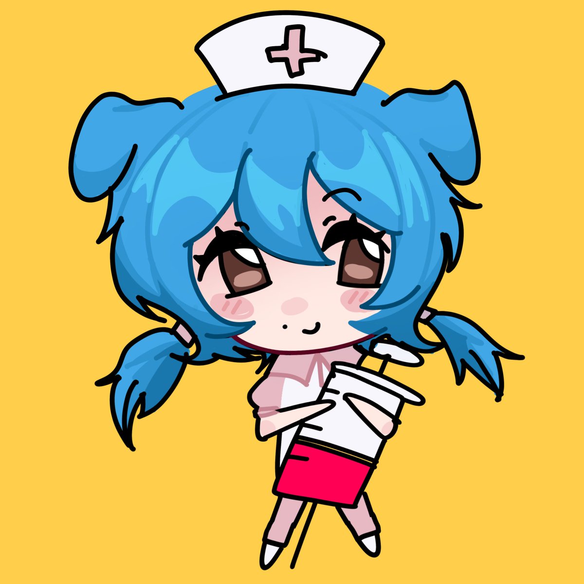 rinkioka's tweet photo. chibi art i did for my new character i got on a trade, do we like it? 

#artmootsㅤ #arttwt  #characterdesignㅤ https://t.co/yhh8n2Nlyn