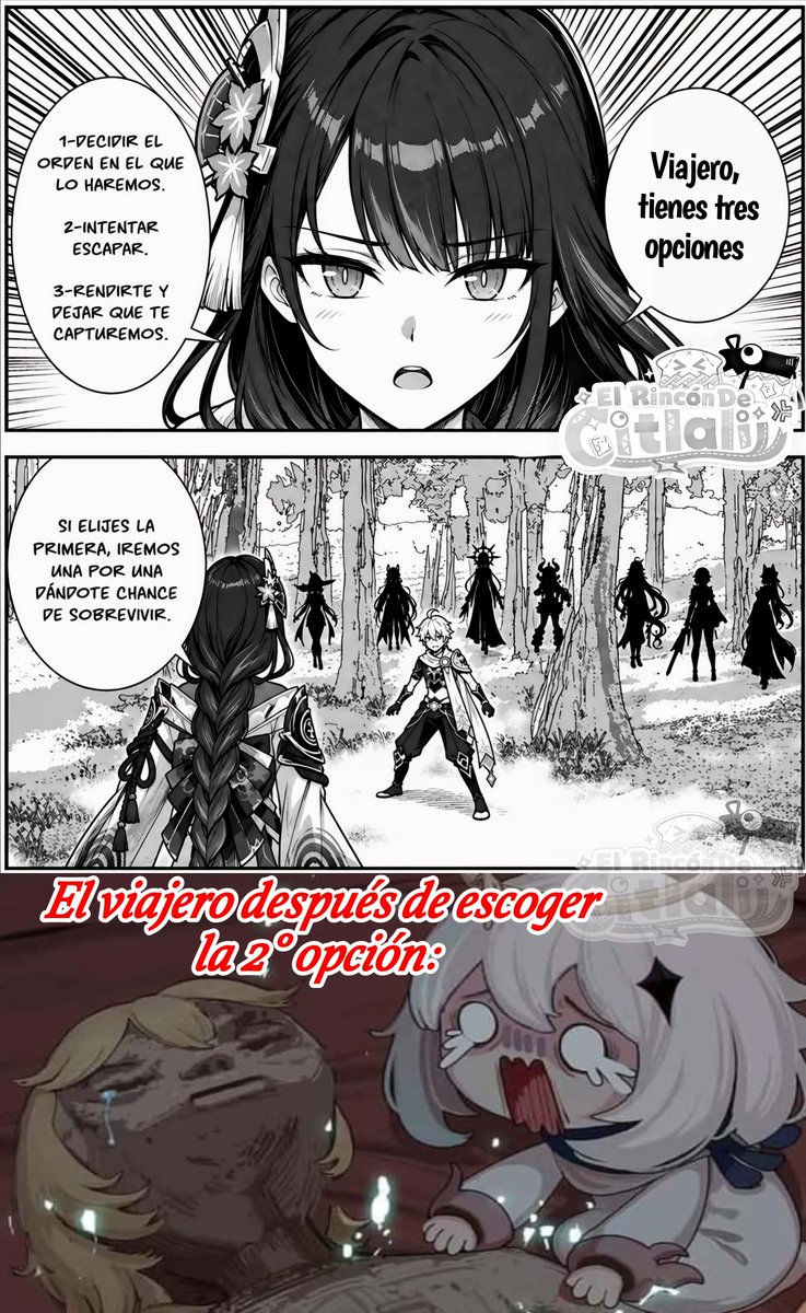 ElRincnDeCitla's tweet photo. El viajero esperaba escapar, pero no lo logró 🤣😎☠️🙏💘🌠
#GenshinImpactㅤ #shogunraiden https://t.co/QDyMx0IOHa