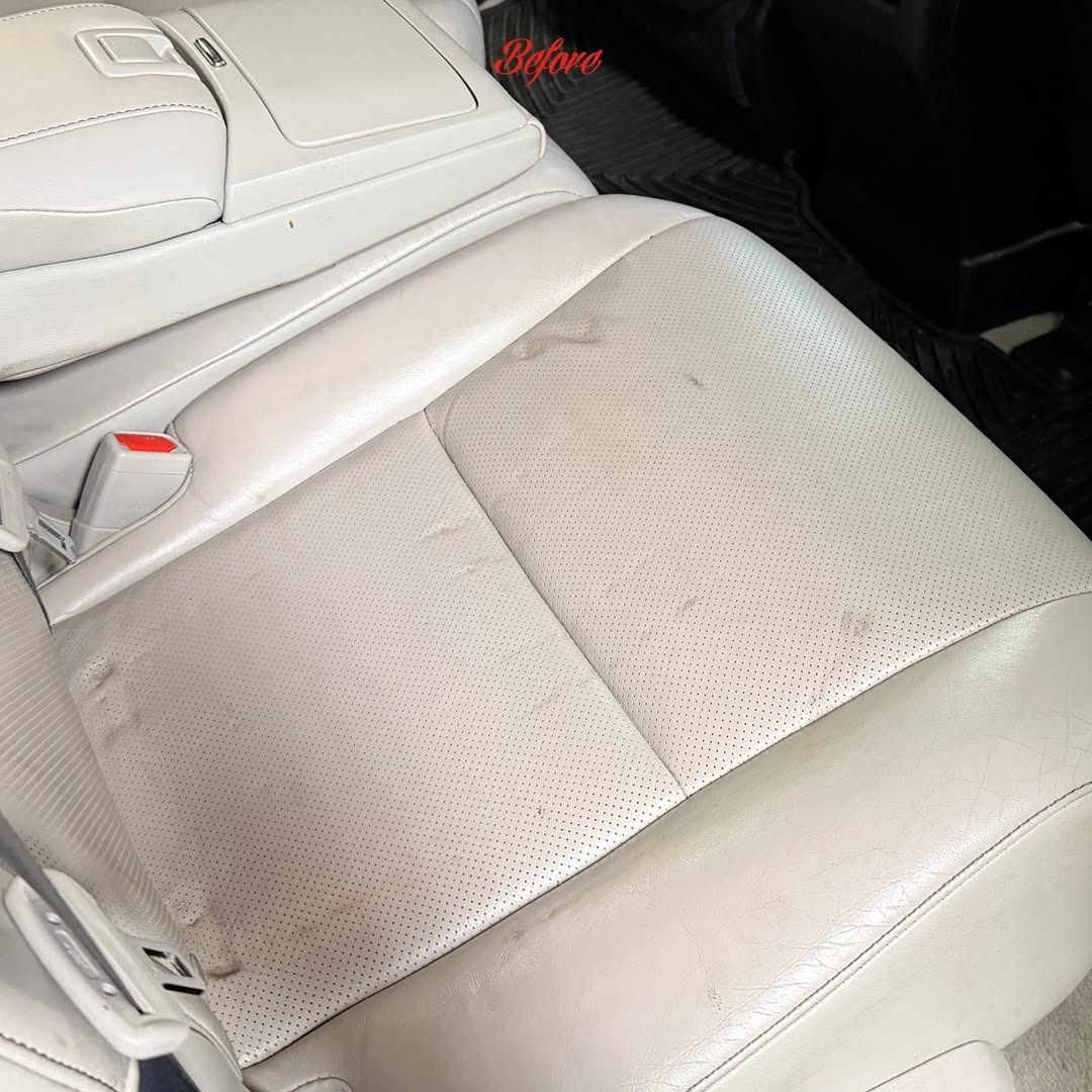 Anki_an7's tweet photo. This Lexus RX350 seat had deep wrinkles and divots from a car seat. With patience and precision, we restored its look and comfort. What can we bring back to life in your vehicle on the West Michigan Lakeshore? 616-836-7465 https://t.co/YI2dgg1AX7