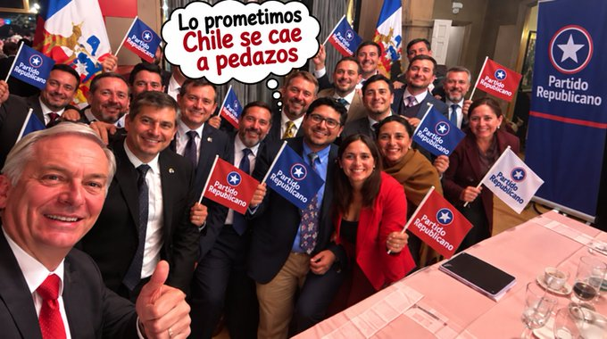 GupavAntonio's tweet photo. @latercera "Qué desastre, hueón", desaprobación de Kast alcanzó un 62% y 41% "no espera cambios positivos".
Expectativas negativas, tanto para el costo de la vida (57%), como el crecimiento de la economía (49%) y la generación de empleo (48%).
Kast asfixia pymes y clase media
#matamala https://t.co/9DSIlFoTNJ