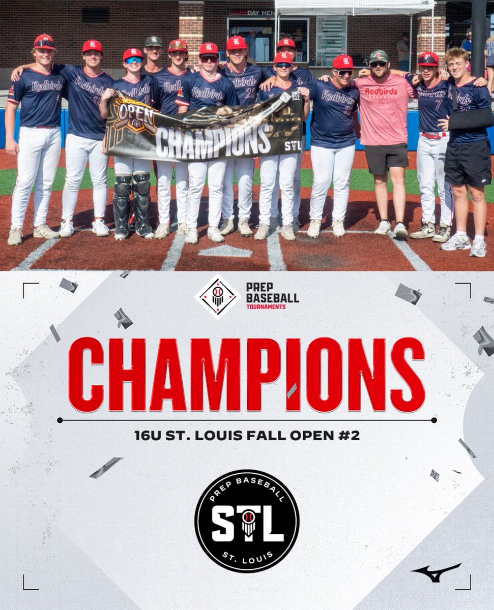 PBTSTL's tweet photo. ππͺπ―π¨π΄π·π°πΆπ΅πΊπ
Congratulations to the winner of the 16u STL Fall Open #2, St. Louis Redbirds 16u
#STLFallOpen2 | #PBtourney https://t.co/qRC6eBlVZg