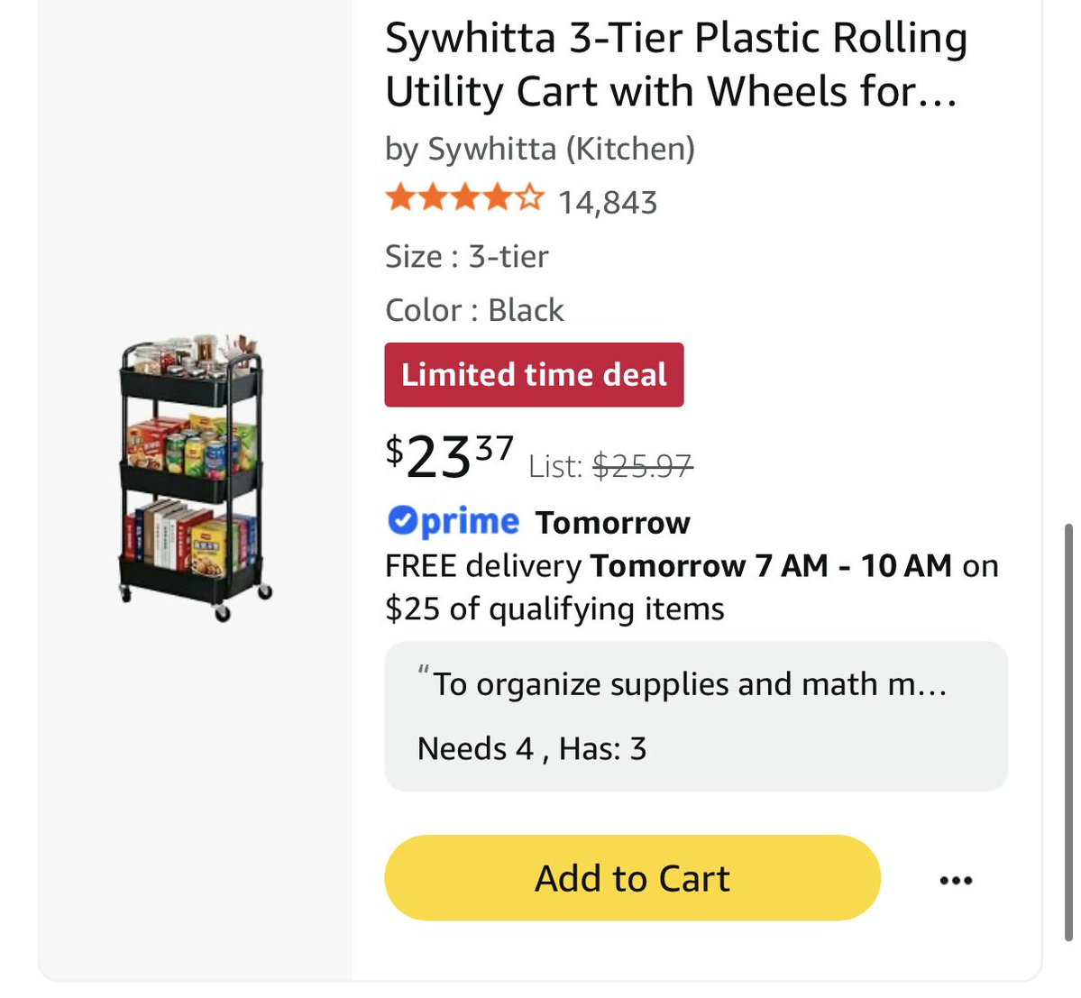 KC32325's tweet photo. I teach 1st grade at a title one school 🏫 
I need just one more of these carts so each of my 4 tables has a cart for extra supplies, math manipulatives and more! 

Any help is so appreciated ❤️ 

https://t.co/Cs5WoKq1uI https://t.co/R5wVwEgeev