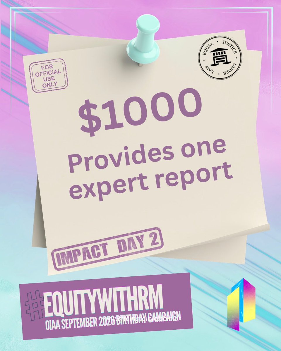 OneInAnARMY's tweet photo. Your impact is being seen ARMY! With your donations, you have donated enough for 3️⃣ expert reports. This can be life changing support for one’s case. Let’s keep going ARMY &amp; see how much we can all help make change happen supporting #EquityWithRM for @ejulorg 💜 https://t.co/NC9Pn192d6