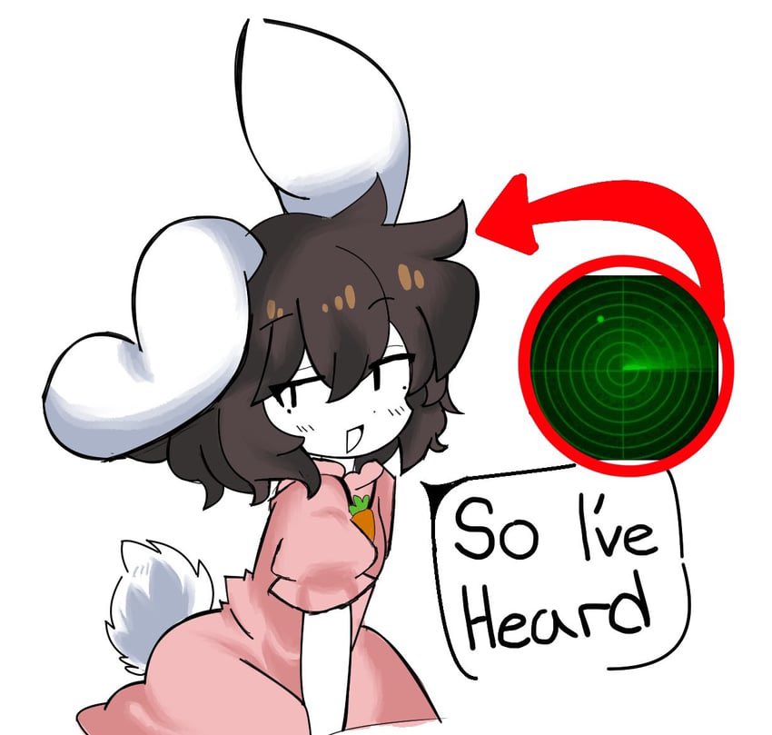 Wickedjabbawock's tweet photo. Tewi’s bunny radar https://t.co/3iLrjXGfeu