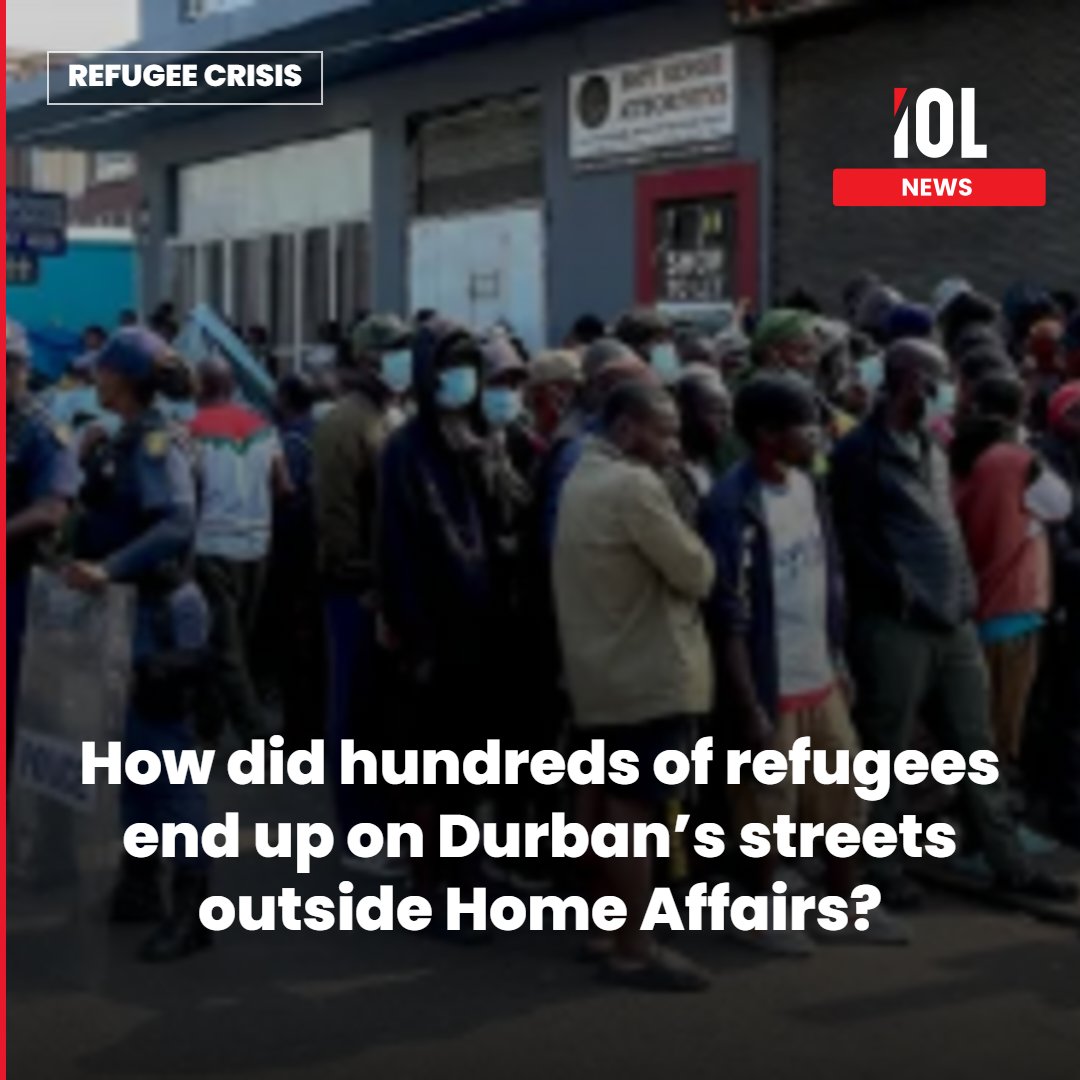 IOL's tweet photo. For months, hundreds of refugees and asylum seekers have been living on the pavement outside the Department of Home Affairs’ Refugee Reception Centre on Che Guevara Road in Durban.
Read on https://t.co/A10Y49h42Y
#news #RefugeeCrisis #StreetStruggle #DurbanRefugees #HomeAffairs https://t.co/2pA33dzkxz