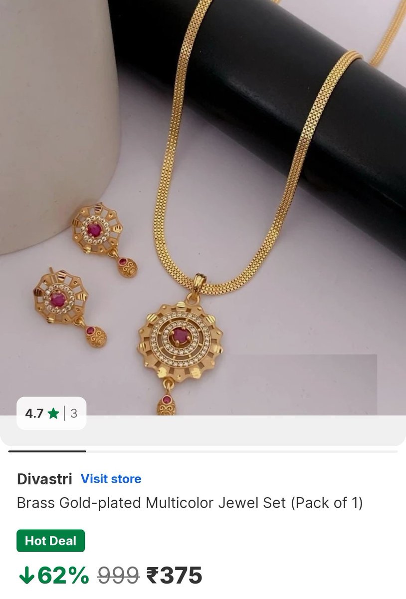 qualityhubfinds's tweet photo. Brass Gold-plated Multicolor Jewel Set (Pack of 1)
Rs. 375
https://t.co/NkkEsxiXng

.
#Flipkart #FlipkartFinds #FlipkartDeals https://t.co/VJ03zyMGtm