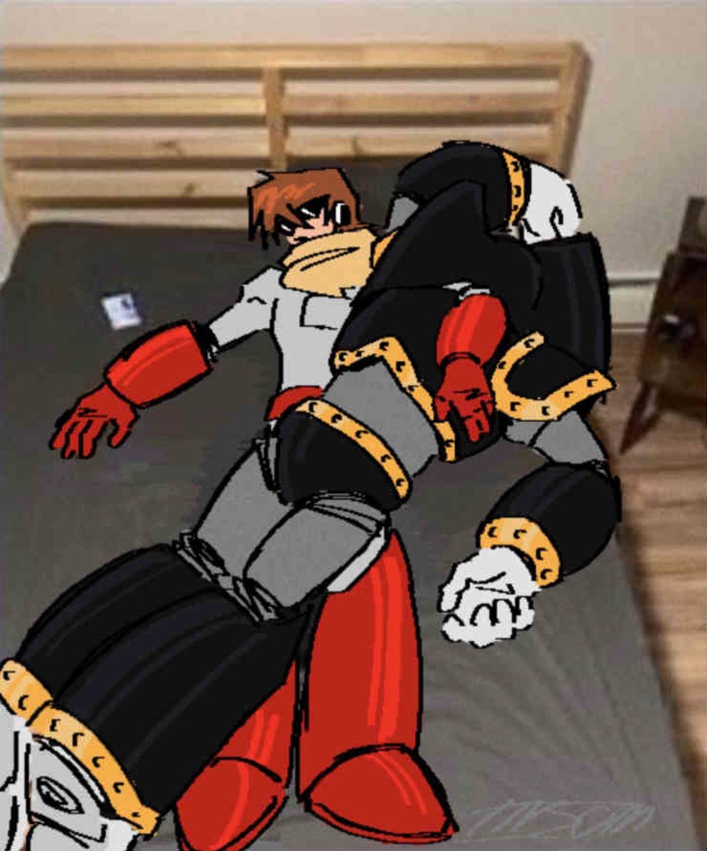 Insom_233's tweet photo. robots lazing off after not invited to fortnite or something
#megaman https://t.co/hSQft04Rwv