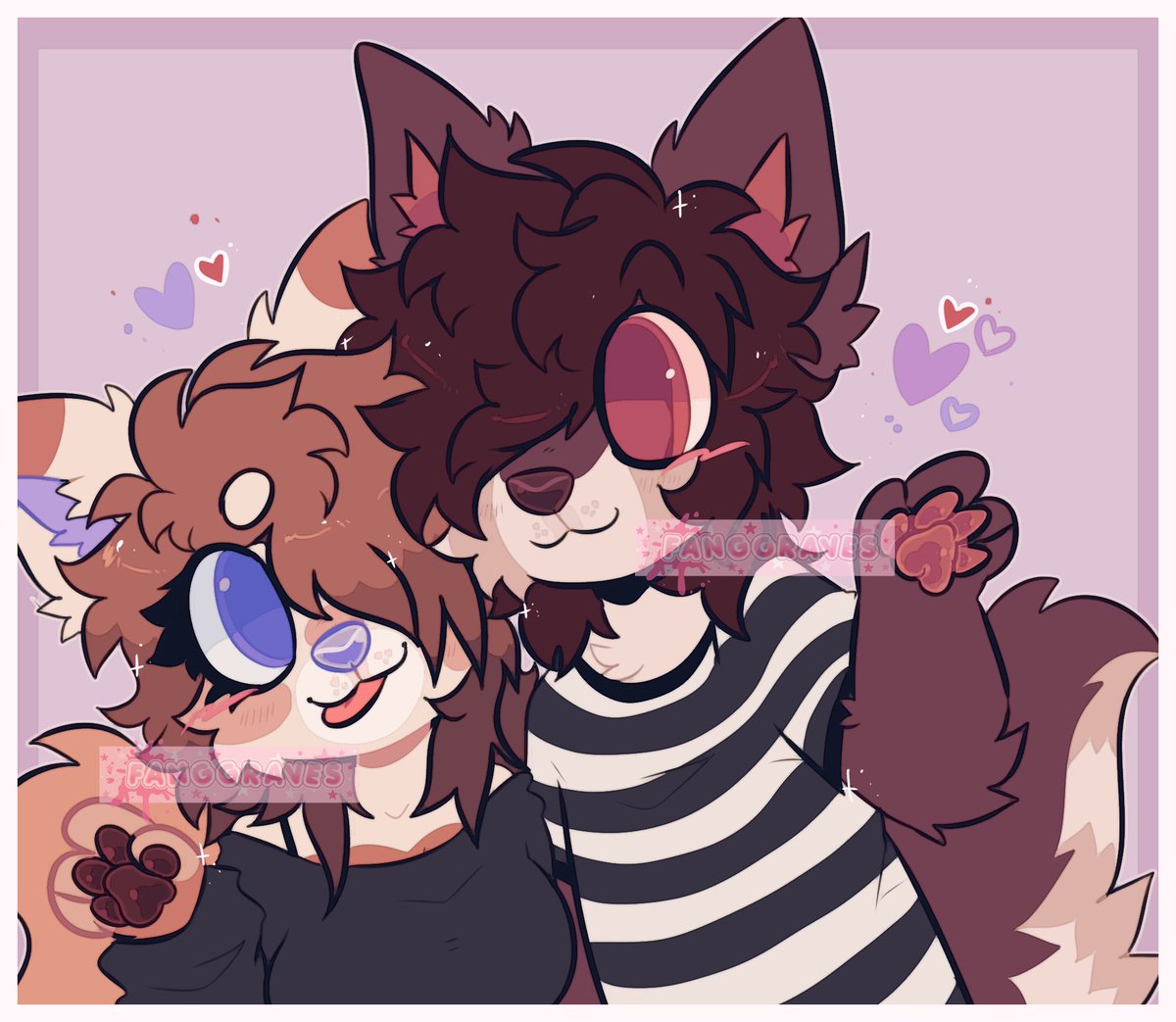 fanggraves's tweet photo. 🖤Cocoa and Iero! + some minis of my ocs :D

#furry https://t.co/gCKsQmYhQj