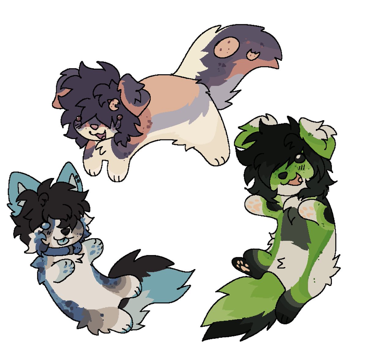 fanggraves's tweet photo. 🖤Cocoa and Iero! + some minis of my ocs :D

#furry https://t.co/gCKsQmYhQj