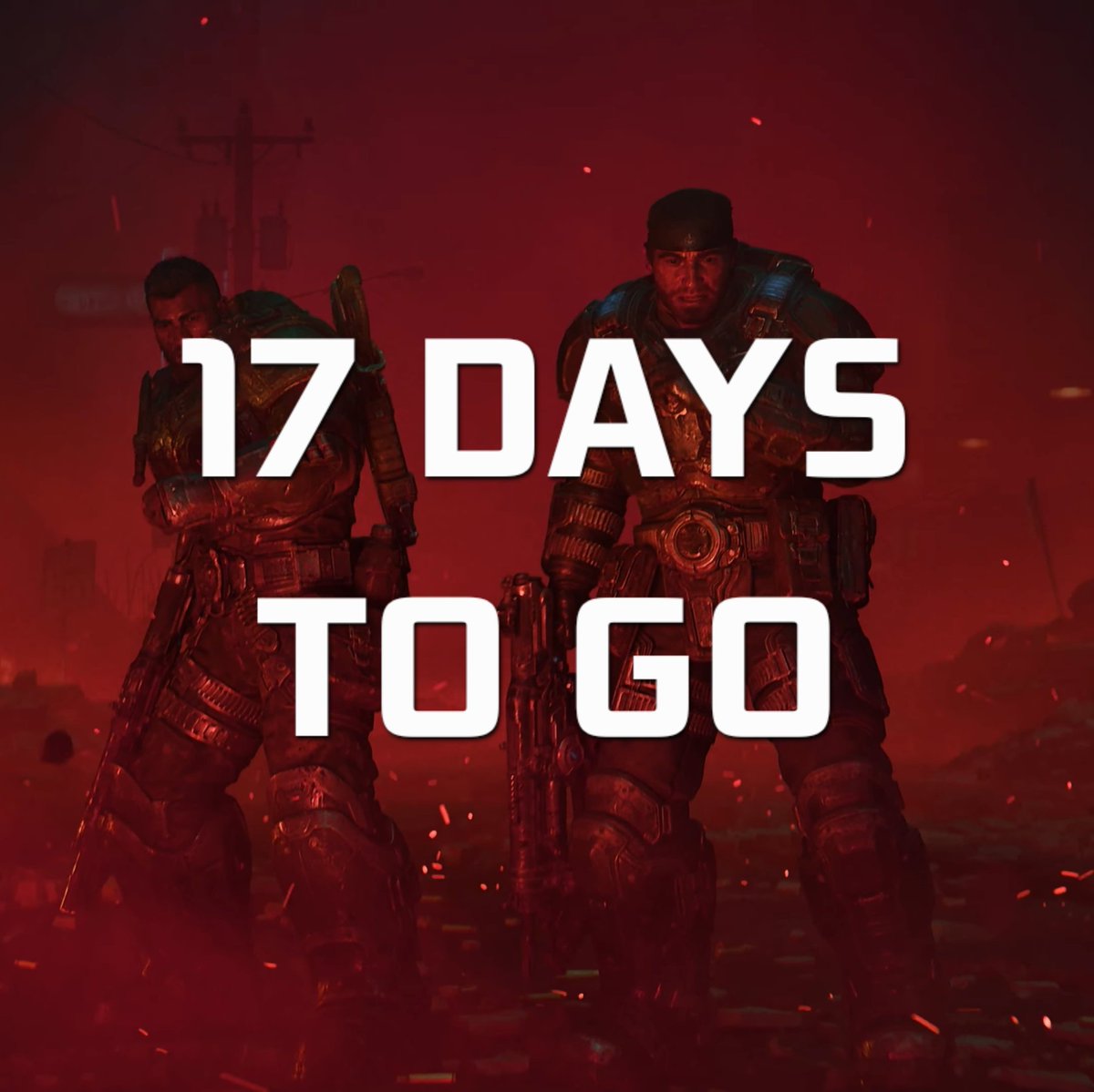 Gears_Intel's tweet photo. 17 DAYS TO GO UNTIL GEARS OF WAR: E-DAY - early access from 1st October! https://t.co/8ehm3coPAi