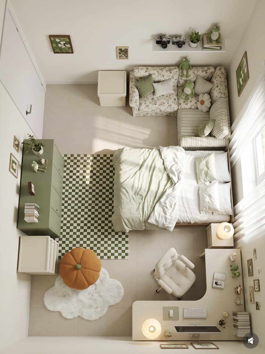 sekarwangikuu's tweet photo. Which room setup looks better: 1, 2, or 3? https://t.co/LOr20Jv6eL