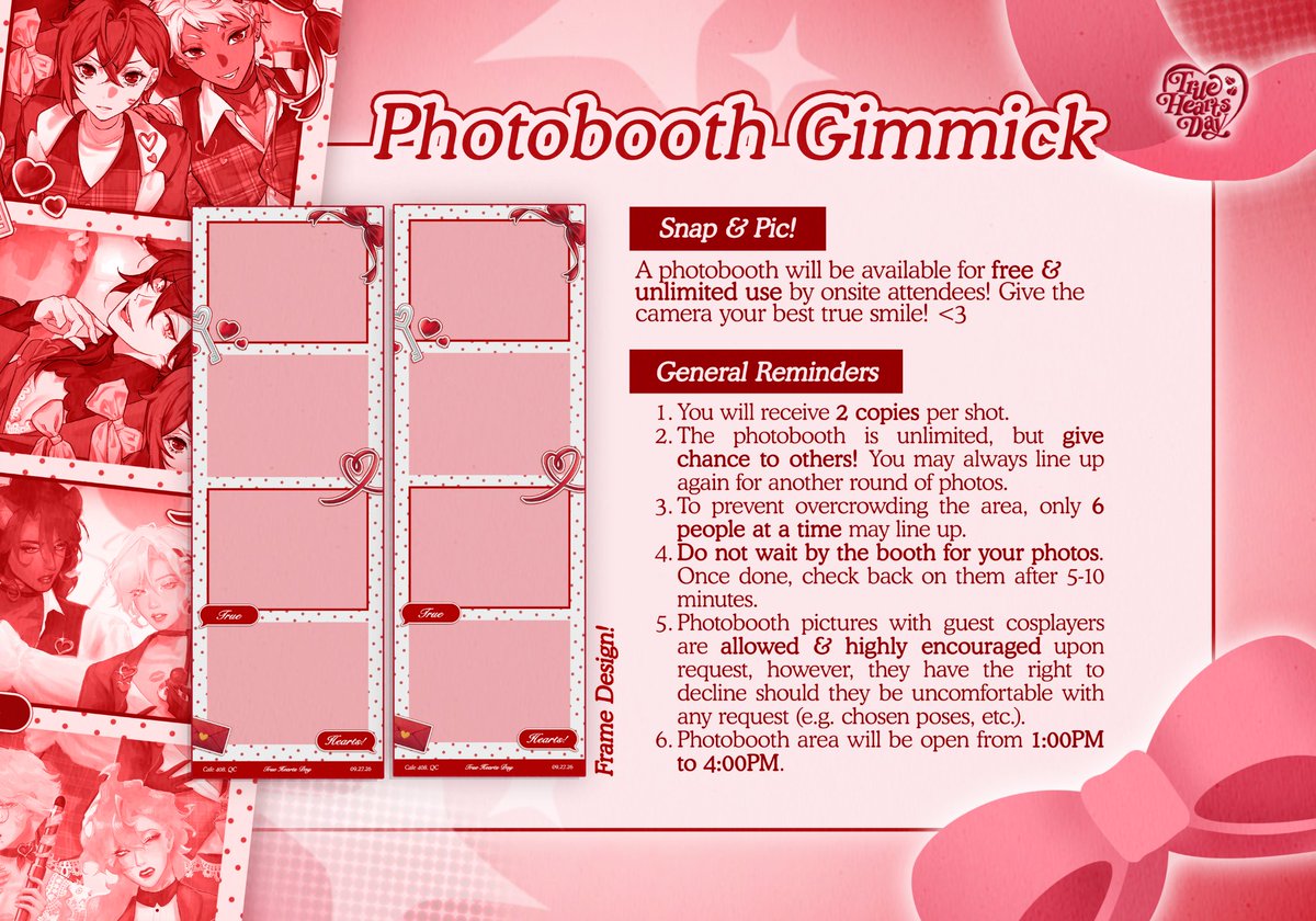rosetinecomm's tweet photo. 📢 PHOTOBOOTH GUIDELINES .ᐟ 

Curious how to make the most out of our photobooth? Here's a guide for putting on your best true smile for this event!

#TrueHeartsCSE #TWSTCSE https://t.co/CfsQAI1LOw