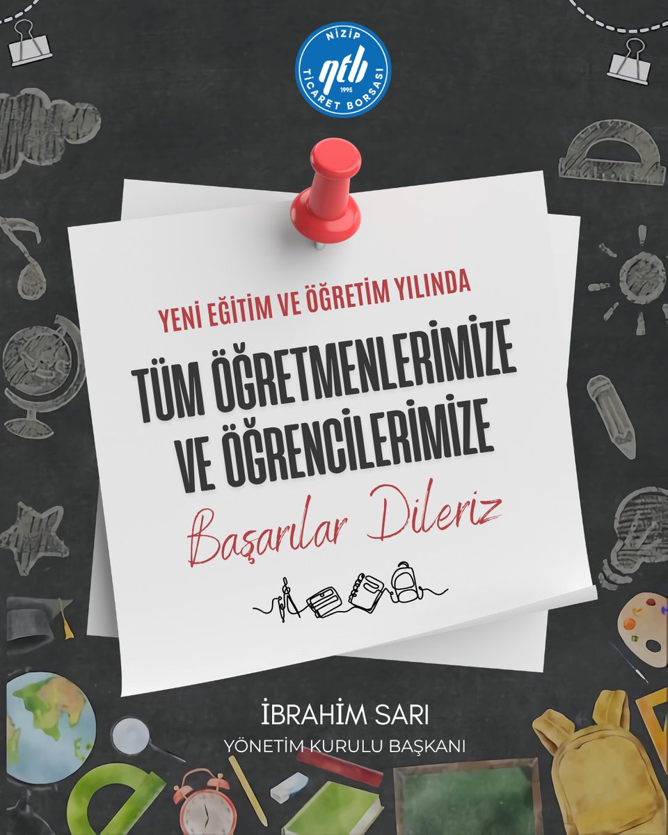 ibrahimsarintb's tweet photo. Yeni eğitim öğretim yılının başta geleceğimizin teminatı sevgili öğrencilerimiz olmak üzere; kıymetli öğretmenlerimize, velilerimize ve eğitim camiamıza hayırlı olmasını diliyor, sağlıklı, huzurlu ve verimli bir eğitim yılı temenni ediyorum. https://t.co/vXpeC8EWyl