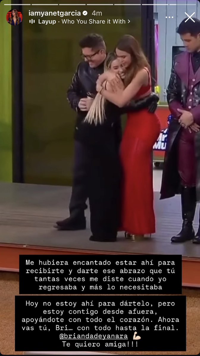 miaonassis's tweet photo. Las palabras que le dedicó Yanet a Brianda en sus historias, no me cansaré de decir que no perdonaré la forma en la que las separaron pero el vínculo que construyeron es real, pronto juntas y ojalá con Brianda siendo finalista 🥹💖 https://t.co/OG0RLFS3qc