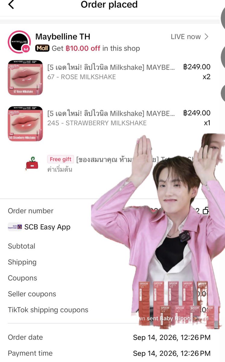 jjluvpooh's tweet photo. ซื้อแล้วค้าบบ 💕
3 แท่งได้ free gift ด้วย ไปกดกันด่วนๆๆ

https://t.co/O3FxDciowd

#PHUTATCHAI
#MaybellinexPHUTATCHAI https://t.co/VcnhKAgFTn
