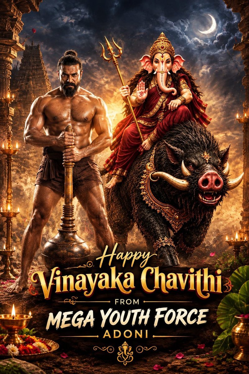 PSPKKishore8's tweet photo. HAPPY VINAYAKA CHATURTHI ❤️🕉️ 
@AlwaysRamCharan 
@MYFAdoni https://t.co/WOejNZXXZm
