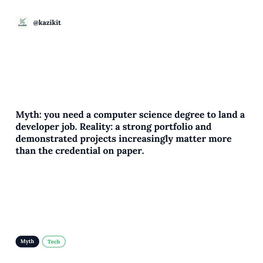 KaziKit_'s tweet photo. A certificate alone shows that you have been trained to create value. Employers are looking for your ability to transfer value. Prove that you've done that. #kazikit https://t.co/bt0rVF0jfp