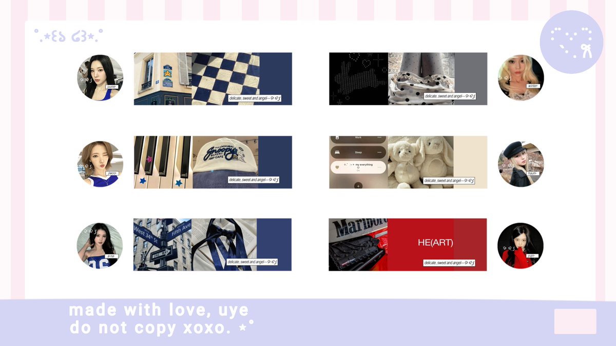 cfaoznt's tweet photo. retweet very appreciated ♡—

hai, aku kembali membawa layout katalog [ cuking ]  ready stock juun, jiwoo, a-na, winter, yujin dan haum seharga Rp. 5OOO dm if you interested 𑣲⋆ #zonauang https://t.co/wbkpPd48YR