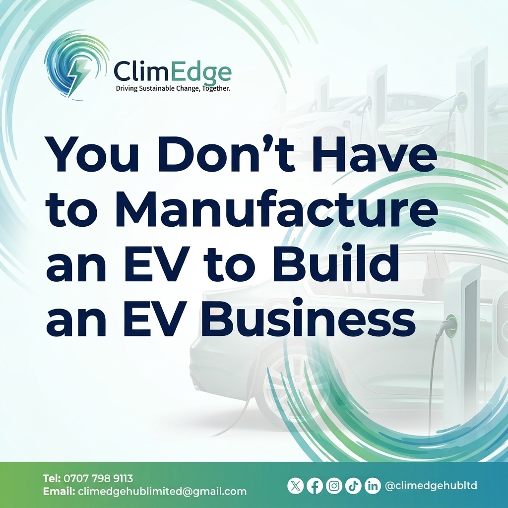 climedgehubltd's tweet photo. Electric mobility is creating opportunities far beyond vehicle manufacturing.
#ClimEdge #ElectricMobility #SustainableMobility #EnergyTransition #GreenJobs #Innovation #Nigeria https://t.co/NI2MlZx70U