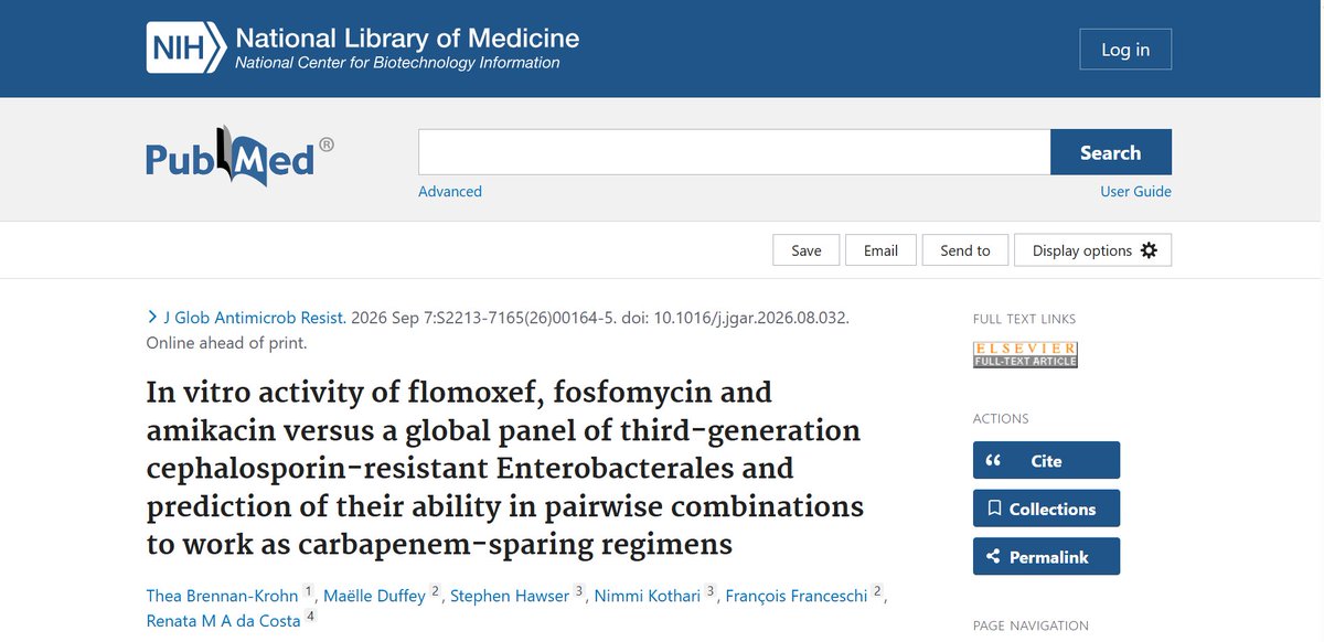 gardp_amr's tweet photo. Newly published GARDP-sponsored research offers encouraging evidence for expanding treatment options for newborns with sepsis. Across 1,001 third generation cephalosporin resistant bacterial isolates, combinations of older antibiotics showed strong predicted activity. 

For example, the study found that the combination of flomoxef and fosfomycin could stop 9 in 10 isolates tested in the laboratory. The findings support further evaluation of potential carbapenem-sparing treatments for neonatal sepsis.

🔗 Read the study: https://t.co/n2JDYAHYK2

#AMR #NeonatalSepsis #GARDP