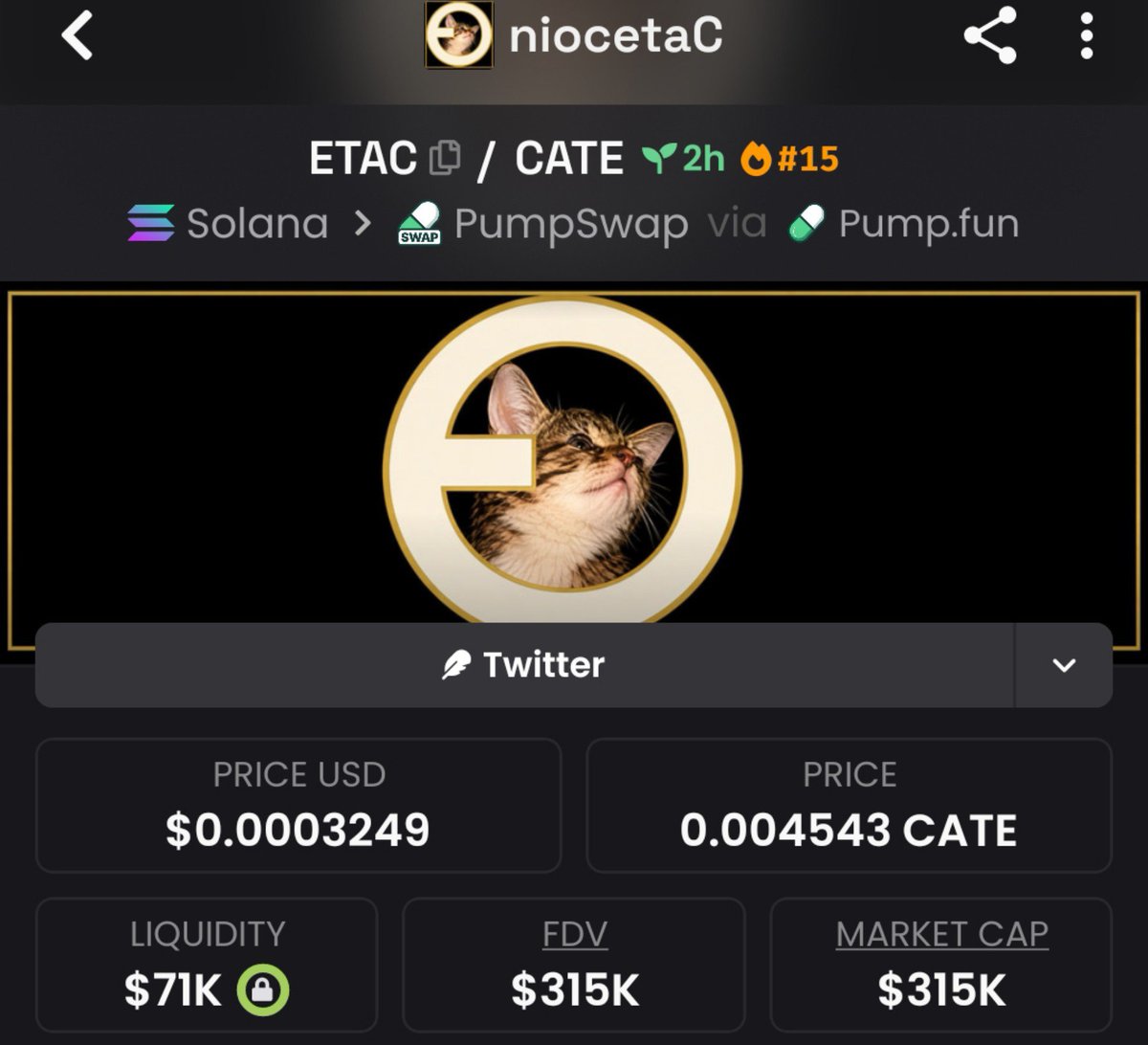 Raghavak0nSol's tweet photo. 3x ✅✅✅✅✅✅✅✅✅✅✅✅✅ 

$ETAC

MCAP: $315K

CA:
DhM9xy8gQzZmjoCyyCNPn57nMPPBGgXxj6rXtJnpump

#SOL
#ETAC https://t.co/OpSQHXBAeg