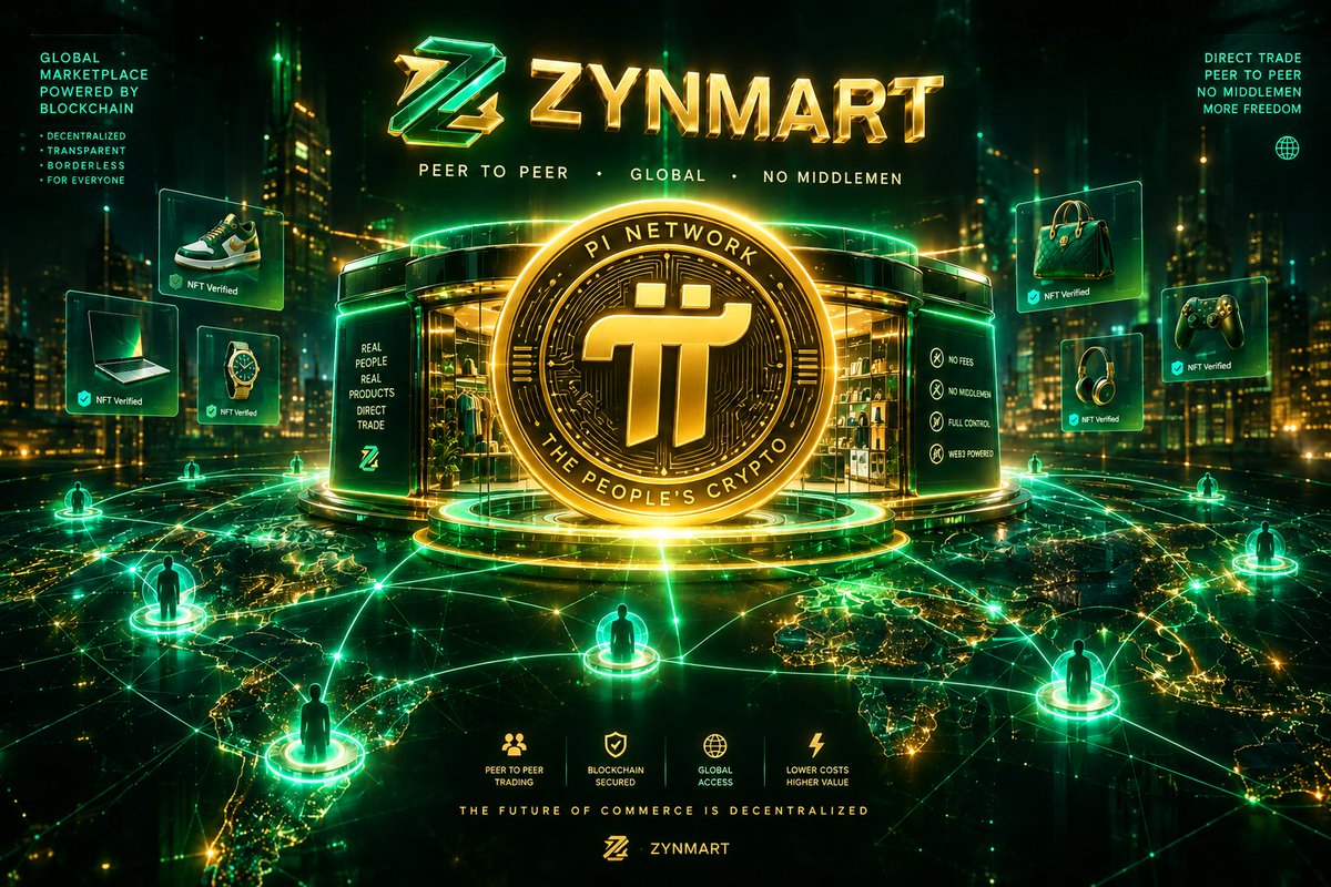 ZYNMART's tweet photo. Looking for the best Pi trading platform? 🛒
ZynMart is your decentralized gateway to buy &amp; sell with zero middlemen! We build real utility, connecting merchants directly to Pioneers.
ZynMart — Shop. Mine. Earn. 🚀
#PiNetwork #ZynMart https://t.co/CLqnJGMU5j