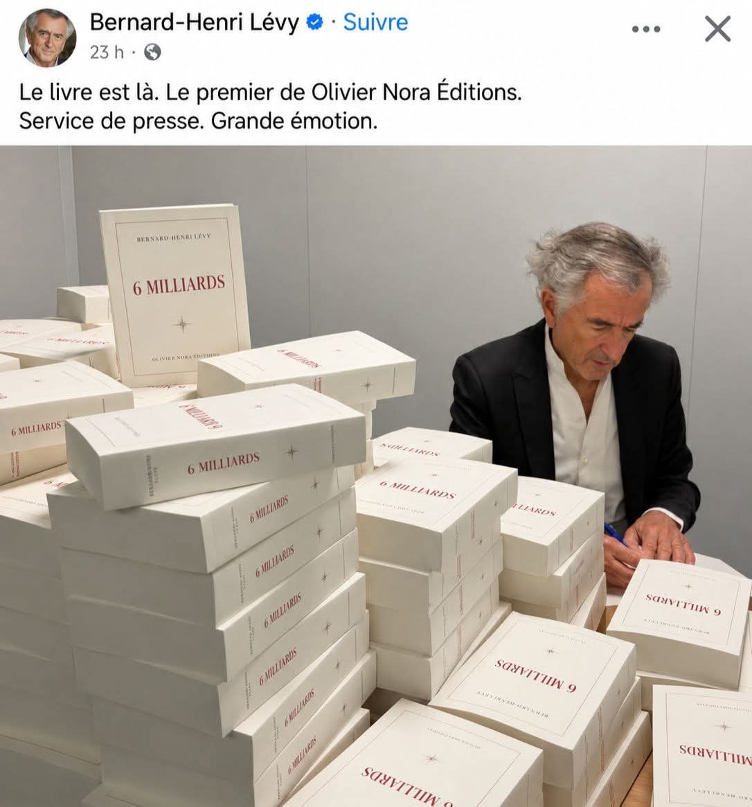 Cuisines1974's tweet photo. 6 milliards ??? Ce n'est plus 6 millions 🤪😄 ? C'est l'inflation @BHL ? https://t.co/a9Nebkv9n1
