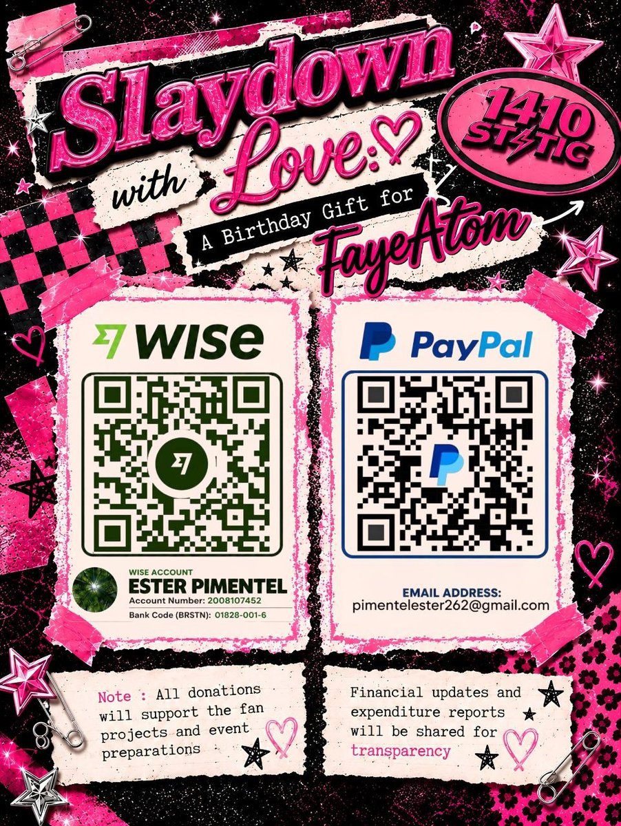 atompariya_ph's tweet photo. 🎀💜 SLAYDOWN WITH LOVE: A BIRTHDAY GIFT FOR FAYEATOM 💜🎀

PH Fam, our hearts are overflowing with gratitude for everyone who has supported this project so far. 🥹🫶 Every donation, share, and kind word brings us one step closer to creating a beautiful birthday surprise for Faye and Atom. 🌻🍑✨

If you haven't joined yet, there's still time to be part of this special gift from the fandom! 💖

💝 ₱250 = 1 Raffle Entry
💝 Every additional ₱250 = another chance to win!

🎁 Raffle Prizes
✨ Official Faye 2024 WINK Magazine Posters
✨ Official Sky Rocket Unsigned Poster
✨ Customized Photocard Holders
✨ Faye & Atom Fidget Clickers

Your donation is more than just a raffle entry—it is a heartfelt message of love and appreciation for two people who have given us countless smiles, comfort, and unforgettable memories. 🥹💜

📌 To join:
✨ Donate via GCash, GoTyme, Wise, or PayPal
✨ Send your donation screenshot via DM to any official Atom Pariya Philippines account
✨ Fill out the raffle form:  https://t.co/HjxveZ5h3S

📅 Donation Drive Ends: October 15, 2026
🎉 Raffle Draw: October 17, 2026 (LIVE on Atom Pariya Philippines TikTok)

Let's come together and make this birthday season extra special for Faye and Atom. Every donation, no matter the amount, helps us show how much they are loved by their PH Fam. 🌻🍑

#AtomPariya
#FayePeraya
#fayeatomㅤ