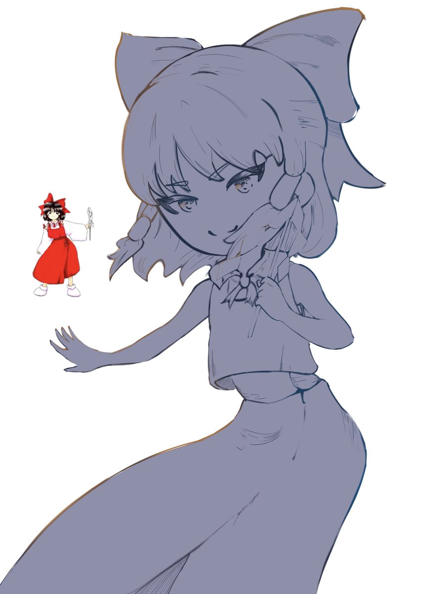 MykaIllust's tweet photo. Reimu wip because the remake is really fun #東方Project https://t.co/MryXOX3wL7