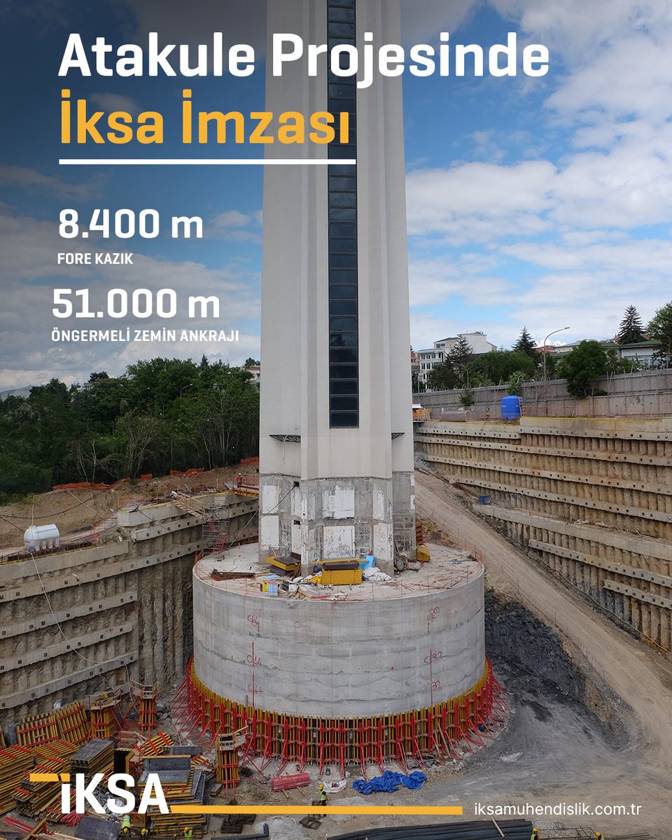 IksaMuhendislik's tweet photo. Başkentin kalbindeki bu prestijli projede; sahip olduğumuz makine parkı gücümüzü, mühendislik deneyimimiz ve akademik vizyonumuzla birleştirdik. 

"Derinlerdeki Gücünüz, Zirvedeki Güveniniz."

#İksaMühendislik #Atakule #Ankara #Geoteknik #ZeminMühendisliği #MegaProjeler https://t.co/kbCkKJSpNz
