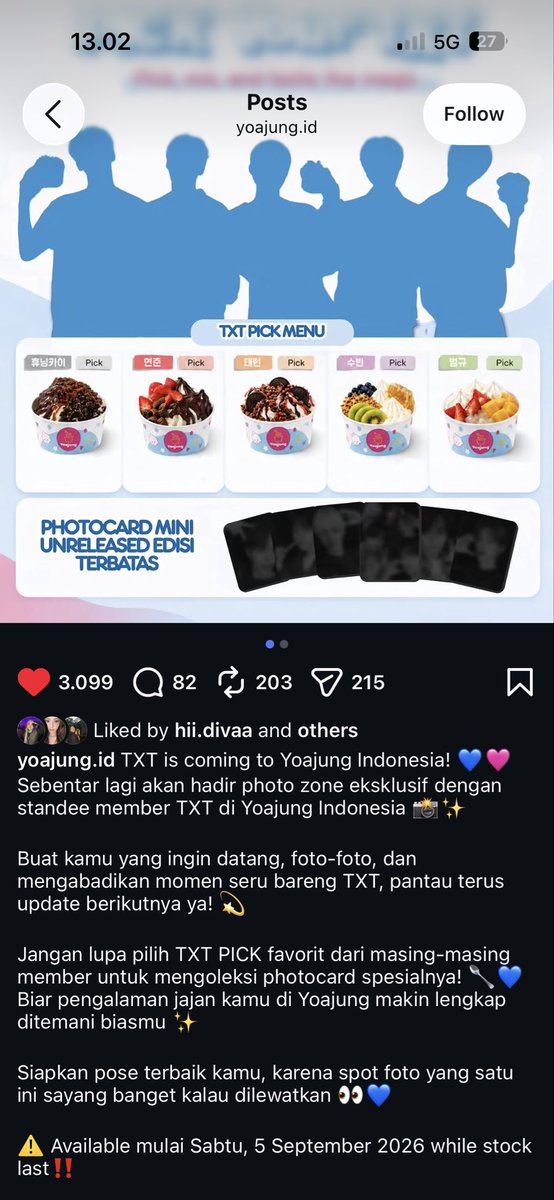 TampanXTinggi's tweet photo. @elichoi00 untuk yang dapet photocard mini cuma fi info dr tgl 5 aja sih https://t.co/dbfSVpvO75