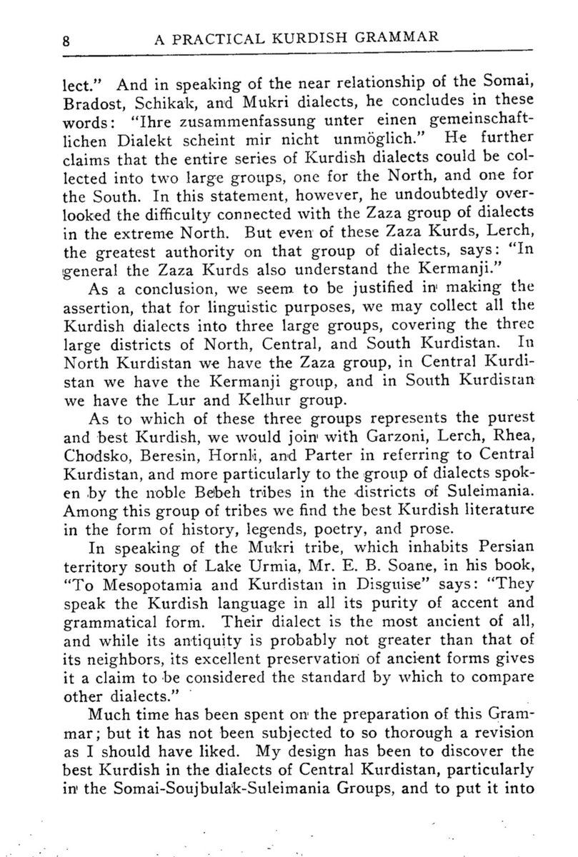 kurdoloji_ars's tweet photo. L. O. Fossum, 1919 yılında yayımladığı A Practical Kurdish Grammar adlı eserinde Kürt lehçelerini sınıflandırırken Zaza lehçelerine özel olarak yer verir. Fossum, Kürt lehçelerinin iki büyük grupta toplanabileceğini ileri süren görüşün, “en kuzeydeki Zaza lehçeleri grubu” söz konusu olduğunda birtakım güçlükler taşıdığını belirtir. Bununla birlikte, Zazaları açıkça “Zaza Kurds” (Zaza Kürtleri) olarak adlandırır ve Zaza lehçelerinin en önemli araştırmacılarından biri olarak gösterdiği Lerch’in şu tespitini aktarır:

“Genel olarak Zaza Kürtleri de Kermanjiyi anlar.”

Fossum, kendi değerlendirmesinde Kürt lehçelerini üç büyük gruba ayırır ve Kuzey Kürdistan’daki grubu Zaza grubu olarak gösterir:

“Kuzey Kürdistan’da Zaza grubu, Orta Kürdistan’da Kurmanci grubu, Güney Kürdistan’da ise Lor ve Kelhur grubu bulunmaktadır.”

Dolayısıyla Fossum’un sınıflandırmasında Zazalar, Kürtlerden ayrı bir halk olarak değil, Kürt lehçeleri içerisinde yer alan Zaza grubu ve “Zaza Kürtleri” şeklinde tanımlanmaktadır.

Kaynak: L. O. Fossum, A Practical Kurdish Grammar: With English Phonetic Pronunciation Exercises for Translation into Kurdish, Short Stories Illustrating Kurdish Composition and Syntax and Vocabulary, The Inter-Synodical Ev. Lutheran Orient-Mission Society, 1919.