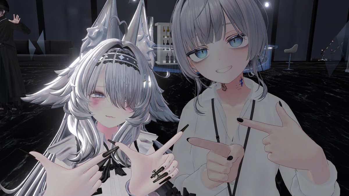 n_2182's tweet photo. おそくなっちゃったけど久しぶりのノクアル！！！
バカ楽しくてずっと笑ってた💭😌
どっちがキャストか分からなかったけど楽しかったので満足（ ᴗ ̫ ᴗ ）
 #VRC_ノクアル https://t.co/fe4rvgTH7R