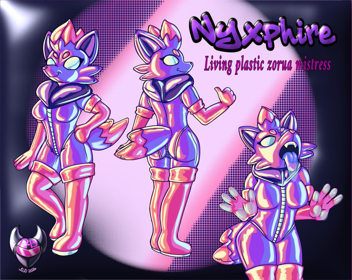 rub_jojo's tweet photo. Nyxphire Zorua (Plastic Mouth Inspired)

Meet the new face of Pokémon rubber kink concept

She'll be your mysterious girlfriend and make you vanished~

Very inspired by vulpi's concept plastic mouth https://t.co/sXPpDgpVQ7