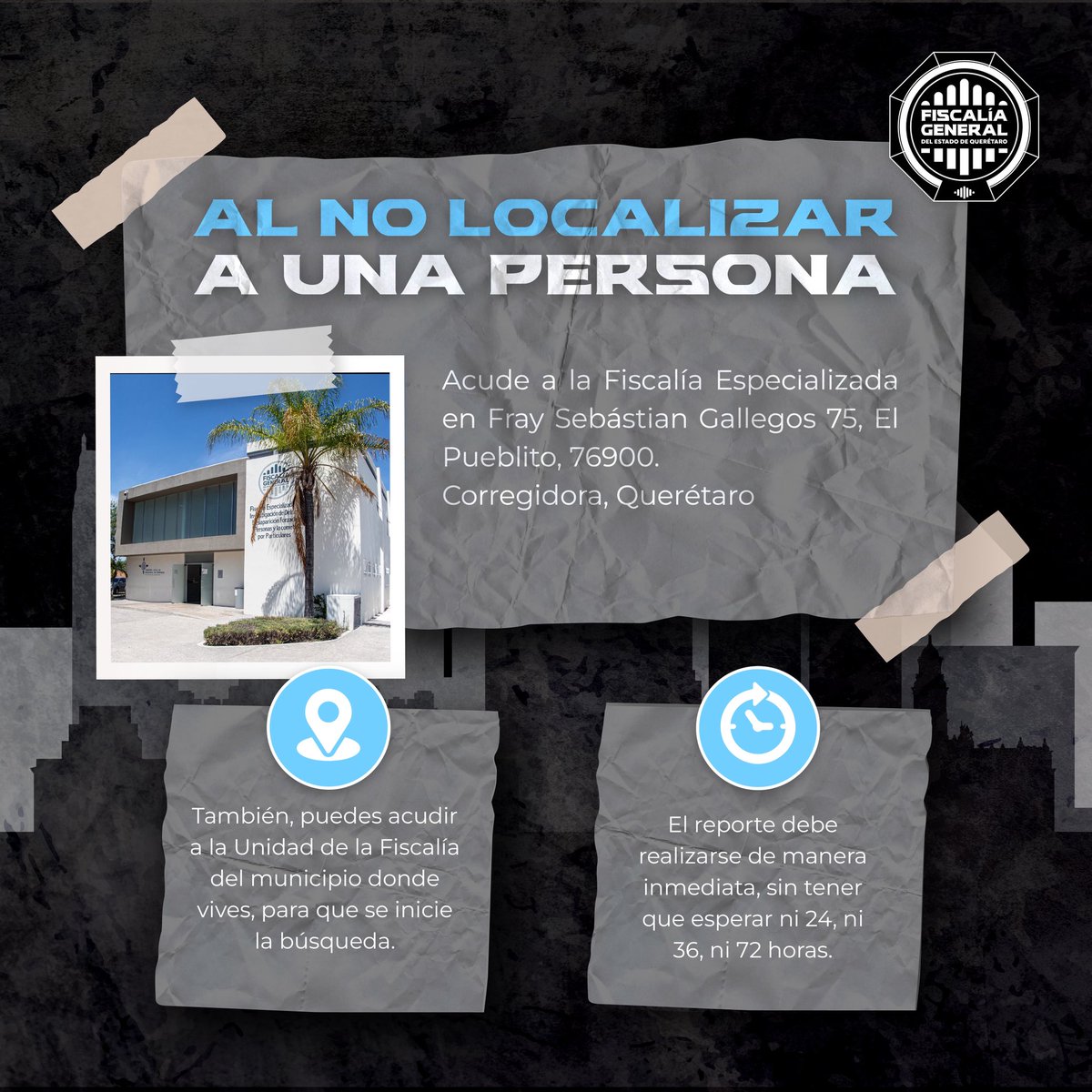 fiscaliaqro's tweet photo. Recuerda que puedes contactar a #LOCATEL marcando al 442 229 1111 para iniciar la búsqueda de una persona. ☝ #Conectar: Que la red nos acerque para que nadie haga falta. https://t.co/HUeEbFXioH