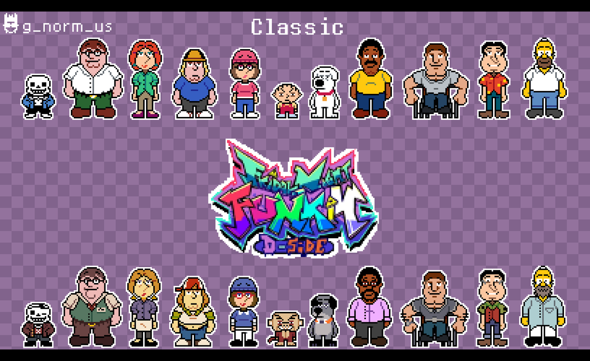 g_norm_us's tweet photo. The Facility (AKA D Sides Simpsons and Family Guy) cast in Undertale style

#dsidesredux #dsides #fnf #familyguy #thesimpsons #undertale https://t.co/KXRJIy4LxP